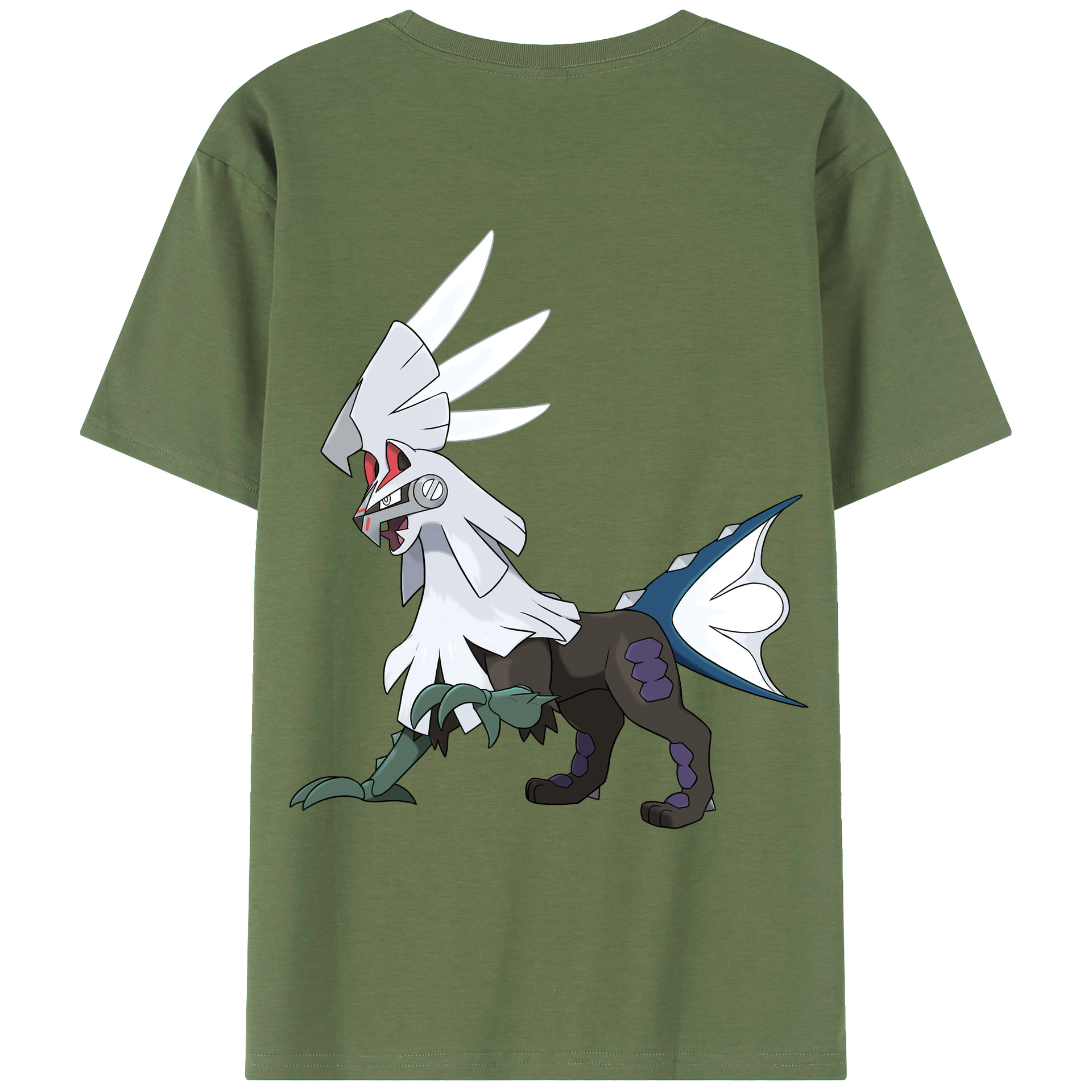 （画像用） ポケットモンスター Pokémon 綿100％ メンズ半袖Tシャツ（バックプリント） 通気性